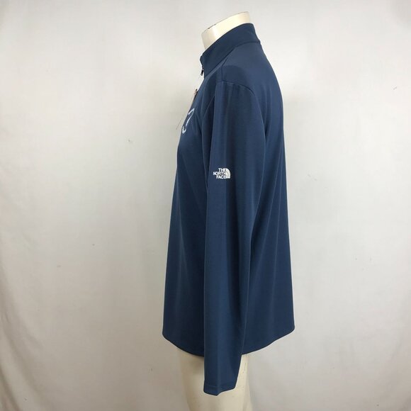 THE NORTH FACE - MEN'S MEDIUM - SHADY BLUE THE AMBITION 1/4 ZIP PULL-OVER - Picture 7 of 9